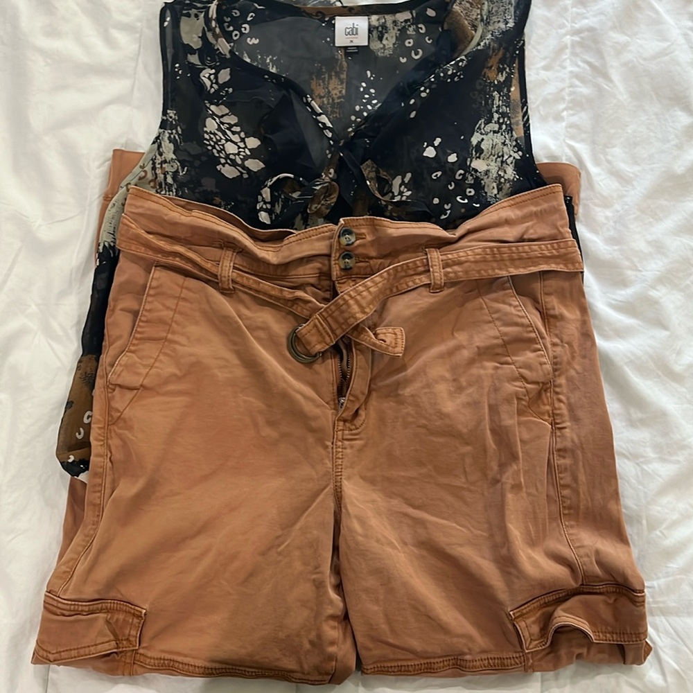 Paper Bag Cargo Jeans. There is a little slice on the pocket seam.